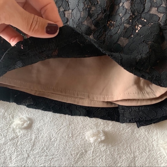 new✨ j.o.a anthro black lace and nude strapless romper - Picture 14 of 14